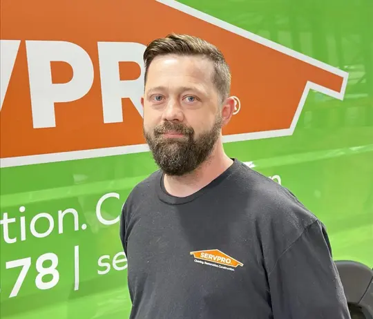 Justin Verton, team member at SERVPRO of Southmont, Denton