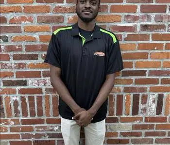 Deion Mitchell, team member at SERVPRO of Greater Covington and Mandeville
